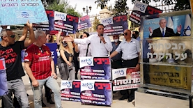 רועי כהן נשיא להב מחאת העצמאים, צילום: טל קרישנבאום